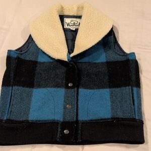Woolrich 🐑 Blue Buffalo Plaid Vest